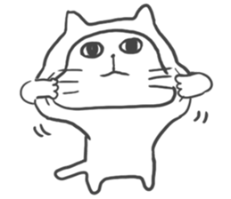 Kigurumi Cat by peco sticker #6497925