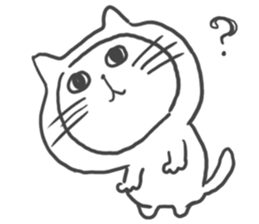 Kigurumi Cat by peco sticker #6497941