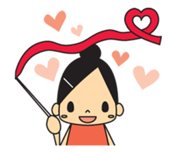 Rhythmic gymnastic girls sticker #6498234