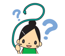 Rhythmic gymnastic girls sticker #6498235