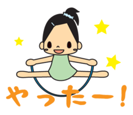 Rhythmic gymnastic girls sticker #6498244