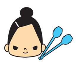 Rhythmic gymnastic girls sticker #6498250