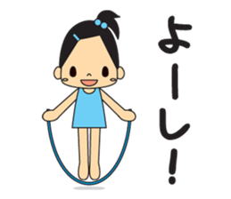 Rhythmic gymnastic girls sticker #6498265