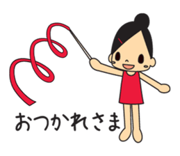 Rhythmic gymnastic girls sticker #6498269