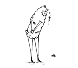 Alpaka with heels sticker #6498916