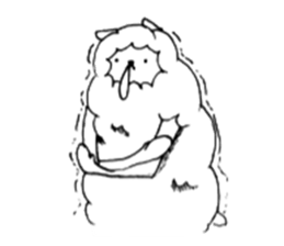 Alpaka with heels sticker #6498921