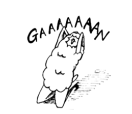 Alpaka with heels sticker #6498926