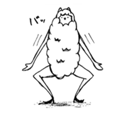 Alpaka with heels sticker #6498928