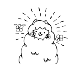 Alpaka with heels sticker #6498938