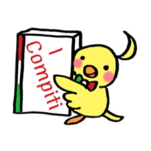 The rabbit and the duck italian sticker sticker #6499265