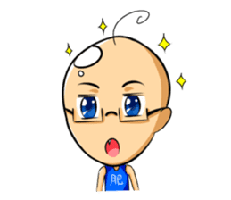 ZIBAI bare-headedd&BAGINA sister sticker #6500160