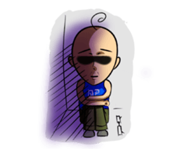 ZIBAI bare-headedd&BAGINA sister sticker #6500175