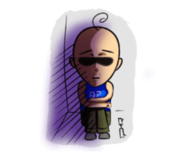 ZIBAI bare-headedd&BAGINA sister sticker #6500175