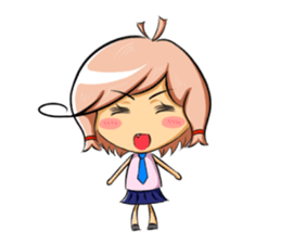 ZIBAI bare-headedd&BAGINA sister sticker #6500179