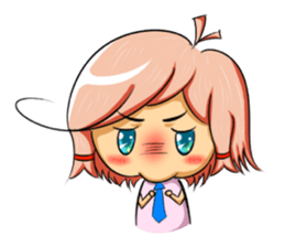 ZIBAI bare-headedd&BAGINA sister sticker #6500181