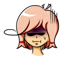 ZIBAI bare-headedd&BAGINA sister sticker #6500185