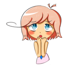 ZIBAI bare-headedd&BAGINA sister sticker #6500187