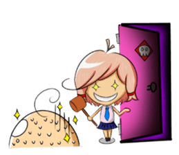 ZIBAI bare-headedd&BAGINA sister sticker #6500189