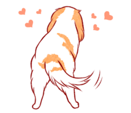 Kawaii Dog!! Cavalier Sticker sticker #6500282