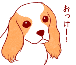 Kawaii Dog!! Cavalier Sticker sticker #6500284