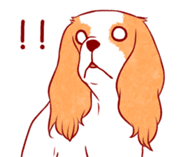 Kawaii Dog!! Cavalier Sticker sticker #6500287