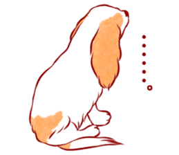 Kawaii Dog!! Cavalier Sticker sticker #6500288
