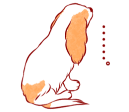 Kawaii Dog!! Cavalier Sticker sticker #6500288