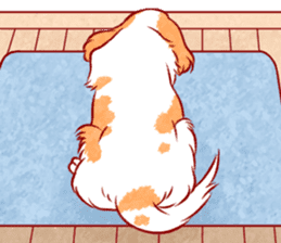 Kawaii Dog!! Cavalier Sticker sticker #6500291