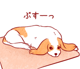 Kawaii Dog!! Cavalier Sticker sticker #6500293