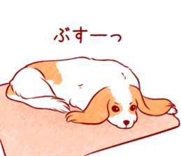 Kawaii Dog!! Cavalier Sticker sticker #6500293