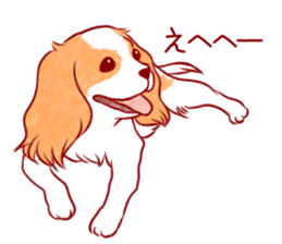 Kawaii Dog!! Cavalier Sticker sticker #6500300