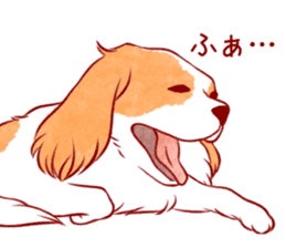 Kawaii Dog!! Cavalier Sticker sticker #6500309