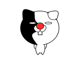 Cat of a red nose sticker #6500470