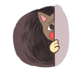 cat's happy time sticker #6500959