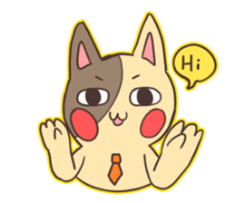 cat's happy time sticker #6500961