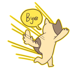 cat's happy time sticker #6500966