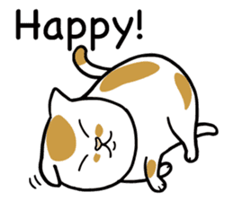 Happy life with a cat (English) sticker #6501155