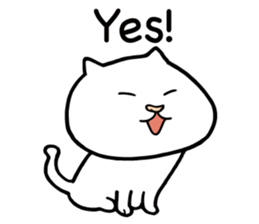 Happy life with a cat (English) sticker #6501163