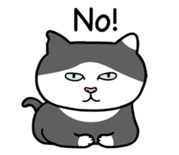 Happy life with a cat (English) sticker #6501167