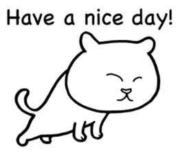 Happy life with a cat (English) sticker #6501181