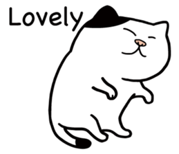 Happy life with a cat (English) sticker #6501186