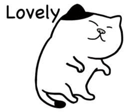 Happy life with a cat (English) sticker #6501186