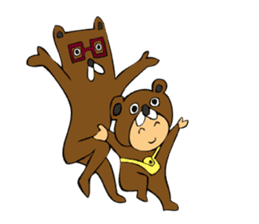 boy and bears sticker #6501784