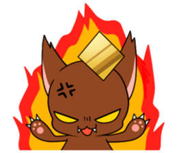 3:00 cat sticker #6502300