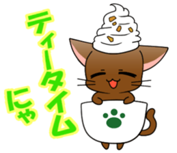 3:00 cat sticker #6502302