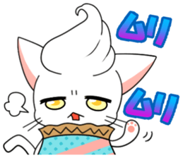 3:00 cat sticker #6502310