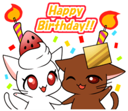 3:00 cat sticker #6502318