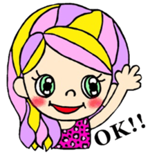 colorful gals sticker #6502524