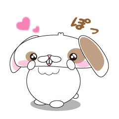 Lop-eared rabbit stamp