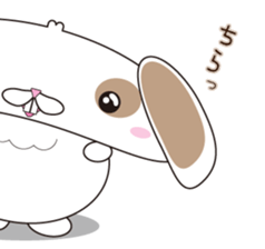 Lop-eared rabbit stamp sticker #6502764